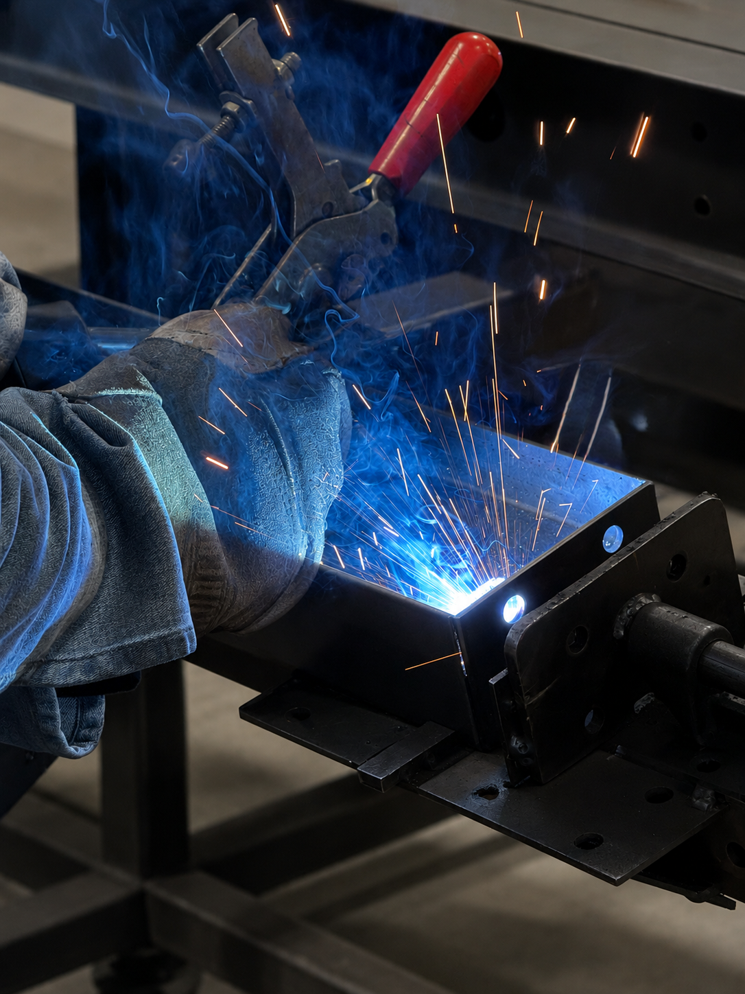 Welding closeup